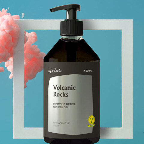 Life Roots, Volcanic Rocks Shower Gel