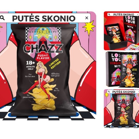 Μια λιθουανική εταιρεία τσιπς κυκλοφόρησε «σε παγκόσμια πρώτη» πατατάκια με γεύση αιδοίου - Το κοινωνικό μήνυμα που θέλει να μεταφέρει.