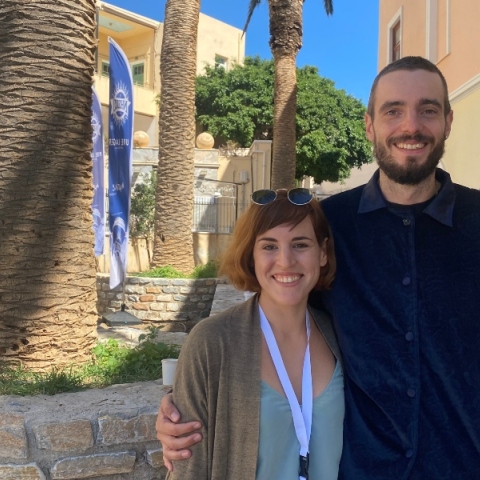 O Mikkel Sommer, animator και επικαφαλής σχεδιασμού χαρακτήρων και η Δανάη Κατωπόδη , διευθύντρια παραγωγής του «Flee»