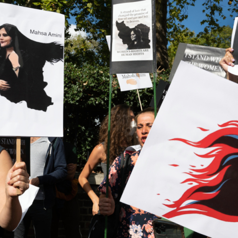 Διαμαρτυρία για τον θάνατο της Μαχσά Αμινί