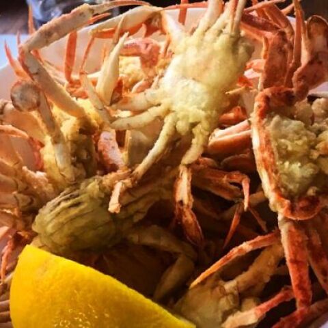 Τηγανιτό καβουράκι στο Monkfish