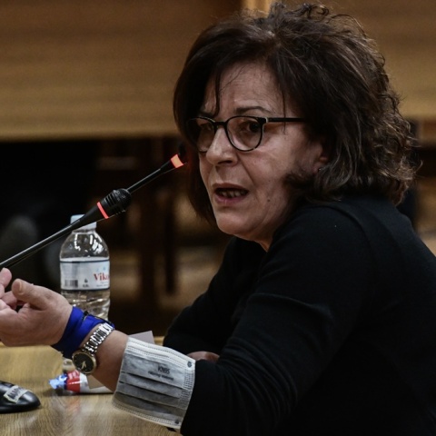 Η Μάγδα Φύσσα στη δίκη της Χρυσής Αυγής στο Εφετείο