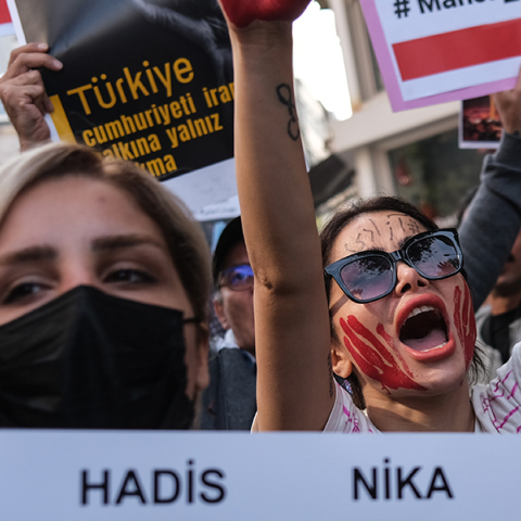 Διαμαρτυρία μετά το θάνατο της Mahsa Amini