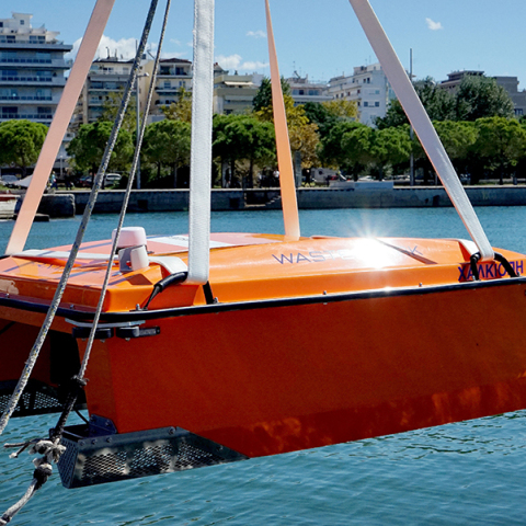 Θεσσαλονίκη: Το θαλάσσιο drone «Χαλκιόπη»