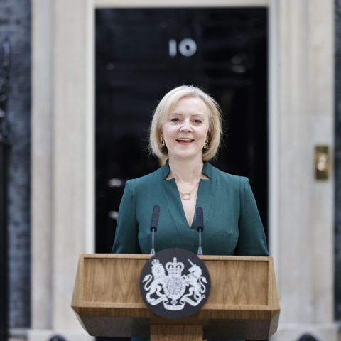 Η απερχόμενη πρωθυπουργός της Βρετανίας, Λιζ Τρας