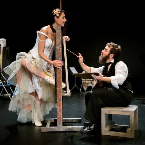 Η Βερόνικα Αργέντζη και ο Θανάσης Τσαλταμπάσης στο έργο «Τουλούζ Λωτρέκ – Η φαντασία της αμαρτίας» του Χριστόφορου Χριστοφή