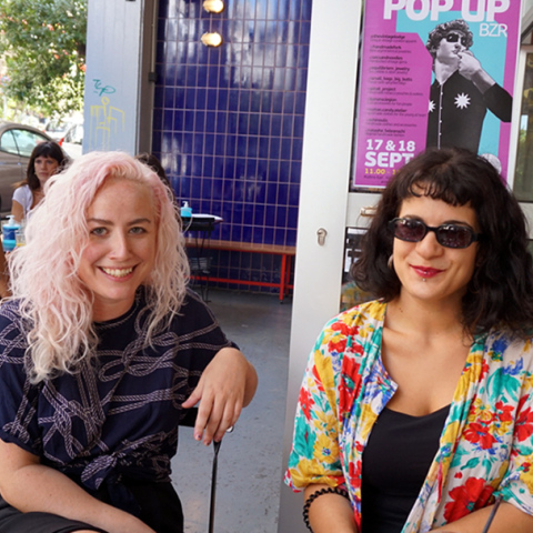 Η Ντορίν Τουτικιάν, co-founder και  CEO του Omgyno και η Κατερίνα Παπαγεωργίου, communication manager στο Omgyno 