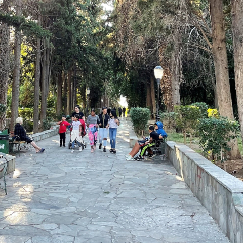 Η είσοδος του άλσους στη Νίκαια