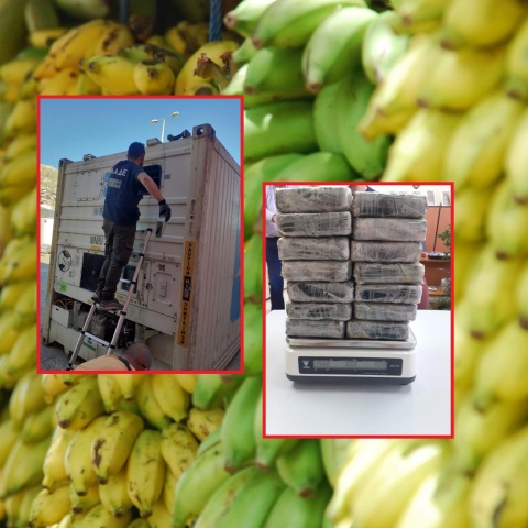 Κοντέινερ με μπανάνες προερχόμενο από την Κόστα Ρίκα, με προορισμό την Κροατία, έκρυβε 16 κιλά κοκαΐνης - Εντοπίστηκε μετά από επιχείρηση της ΑΑΔΕ.