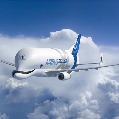 Η Airbus χρησιμοποιεί τον στόλο των φαλαινόσχημων αεροσκαφών Beluga για να μεταφέρει τεράστια φορτία σε όλο τον κόσμο, όπως δορυφόρους και ελικόπτερα.