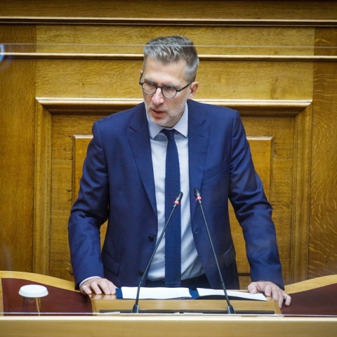 Ο υπουργός Επικρατείας, Άκης Σκέρτσος