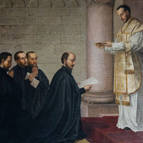 «Οι όρκοι της Εταιρείας του Ιησού, στη Μονμάρτη», Konrad Baumaister, 1881