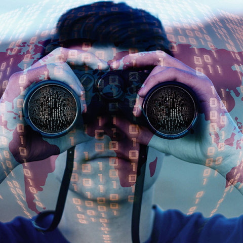 Άντρας με κυάλια