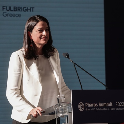 Η υπουργός Παιδείας, Νίκη Κεραμέως