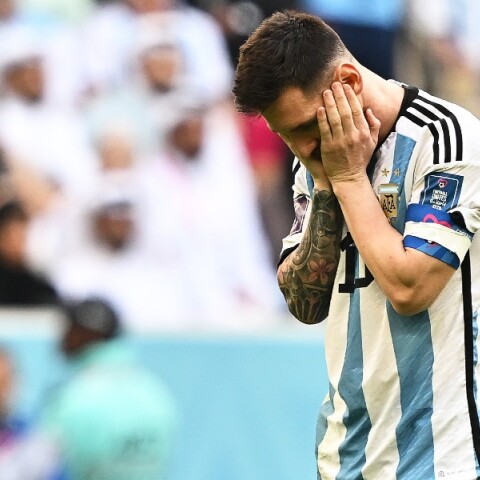 Ο Λιονέλ Μέσι μετά την ήττα της Αργεντινής από τη Σαουδική Αραβία