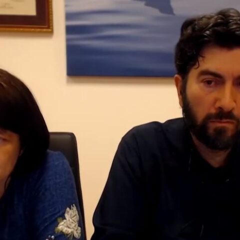 Ο π. Αντώνιος με την πρεσβυτέρα