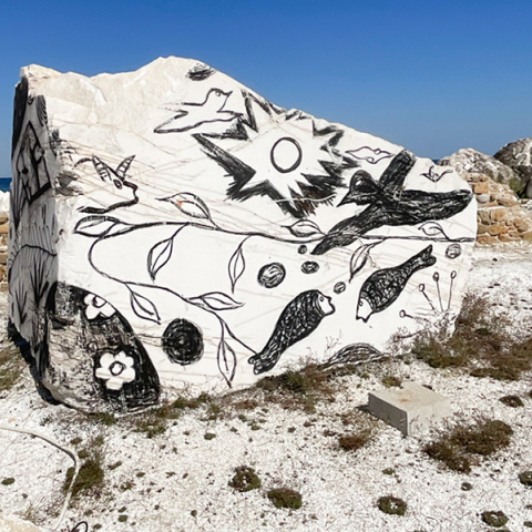 Εφήμερη τέχνη στο νησί της Θάσου