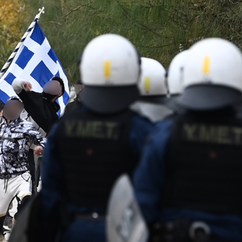 Συγκέντρωση στη Λεωφόρο Μεσογείων, σε ένδειξη διαμαρτυρίας για τον πυροβολισμό 16χρονου από αστυνομικό στη Θεσσαλονίκη 