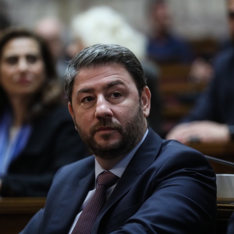 Ο πρόεδρος του ΠΑΣΟΚ- ΚΙΝΑΛ, Νίκος Ανδρουλάκης