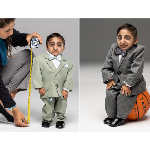 Ο πιο κοντός εν ζωή άνθρωπος του κόσμου είναι ο Αφσίν Ισμαήλ Γκαντερζαντέχ, με 65,24 εκατοστά - Ο 20χρονος Ιρανός πέρασε στο βιβλίο των ρεκόρ Γκίνες. 