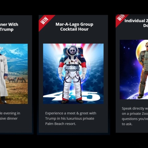 Sold out οι ψηφιακές κάρτες με τη μορφή του Ντόναλντ Τραμπ σε «ηρωϊκές» πόζες - Κοστίζουν 99 δολάρια η καθεμία και εξαντλήθηκαν σε 24 ώρες.