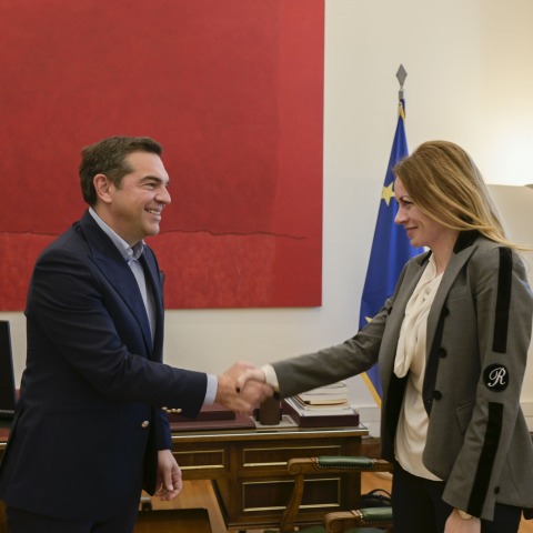 Αλέξης Τσίπρας - Αγγελική Αδαμοπούλου