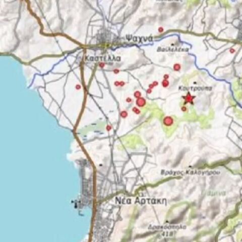 Μικροζημιές προκάλεσε ο σεισμός στην Εύβοια στην περιοχή των Ψαχνών