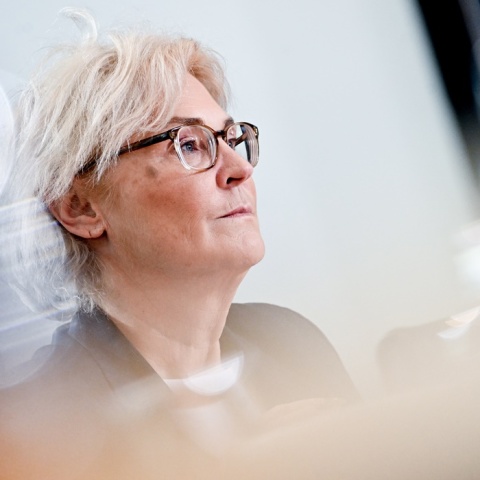 Η υπουργός Άμυνας της Γερμανίας, Christine Lambrecht