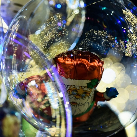 Μπαλόνι με τη φιγούρα του Άγιου Βασίλη