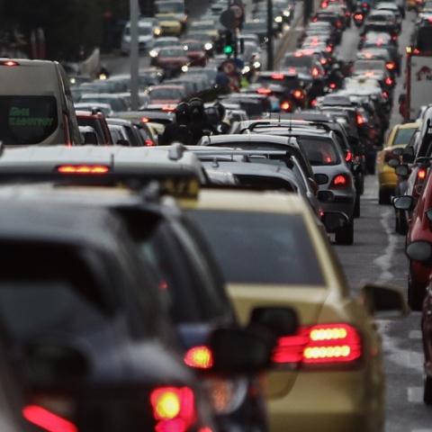 Μποτιλιάρισμα στους δρόμους της Αθήνας