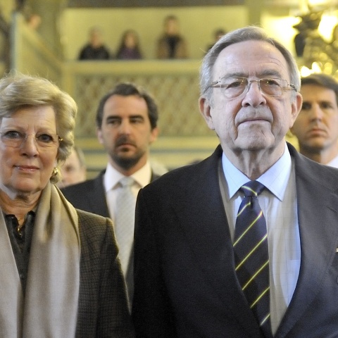 Ο τέως βασιλιάς Κωνσταντίνος με τη σύζυγό του, Άννα Μαρία