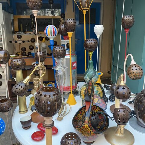 Φωτιστικά από καρύδες