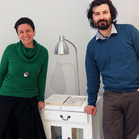 Η Ελευθερία Κωτσού και ο Γεράσιμος Γαλιατσάτος. 