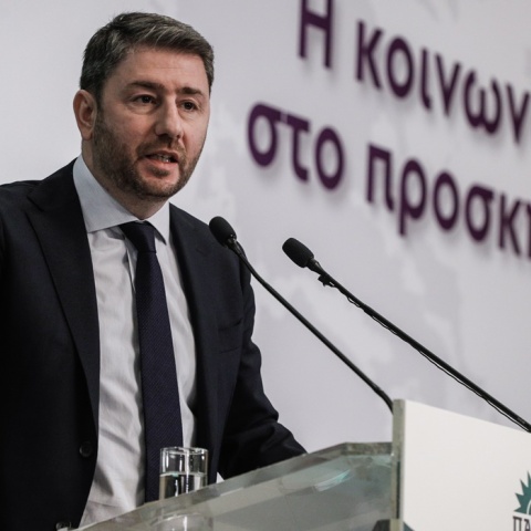 Ο πρόεδρος του ΠΑΣΟΚ-ΚΙΝΑΛ, Νίκος Ανδρουλάκης