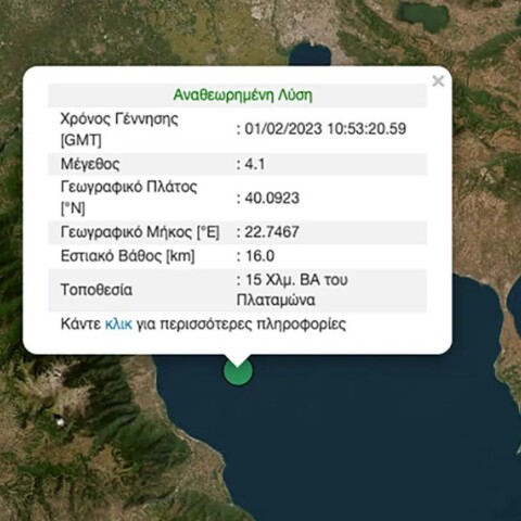 Σεισμός τώρα - Η λύση του Γεωδυναμικού Ινστιτούτου