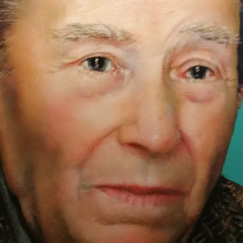 Πορτραίτο του Ιάκωβου Καμπανέλλη, έργο του Βαγγέλη Ρήνα