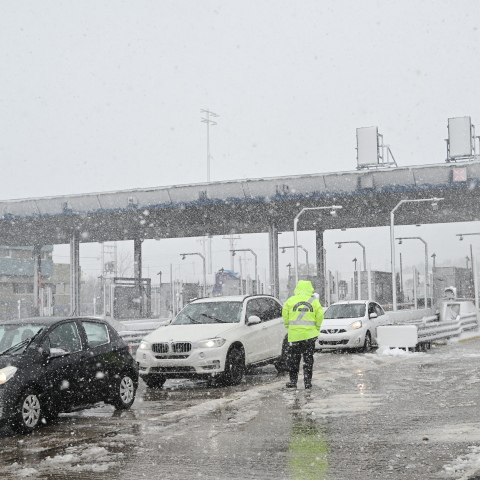 Χιόνια στην Εθνική Οδό