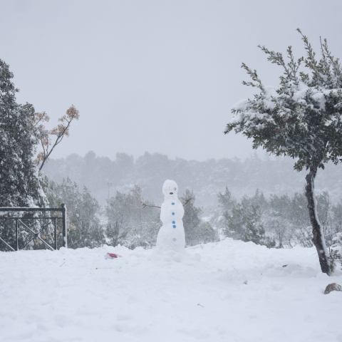 Κακοκαιρία «Μπάρμπαρα»: Χιόνια στην Αττική