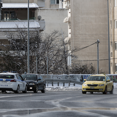 Χιονόπτωση-Κυκλοφορία οχημάτων