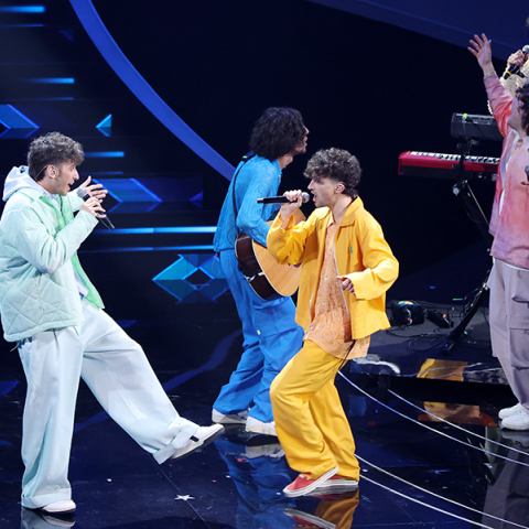 H χιπ-χοπ μπάντα Colla Zio στο 73ο φεστιβάλ στο Σαν Ρέμο