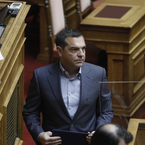 Ο πρόεδρος του ΣΥΡΙΖΑ - Προοδευτική Συμμαχία, Αλέξης Τσίπρας