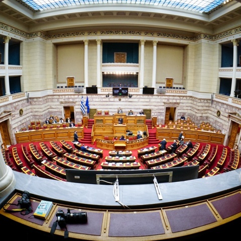 Άποψη της Βουλής από τα θεωρεία