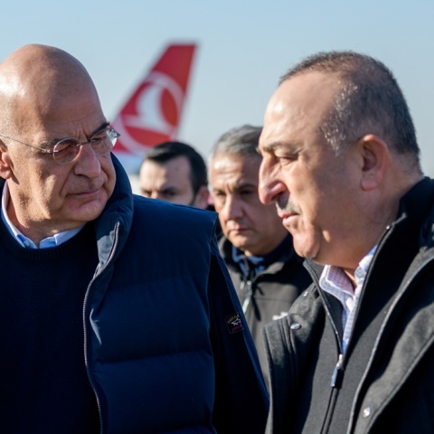 Σεισμός στην Τουρκία: Νίκος Δένδιας - Μεβλούτ Τσαβούσογλου