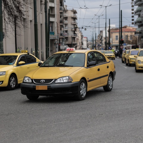 Ταξί στο κέντρο της Αθήνας
