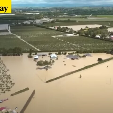 Νέα Ζηλανδία - Πλημμύρες σε περιοχές μετά το πέρασμα του κυκλώνα Γκαμπριέλ