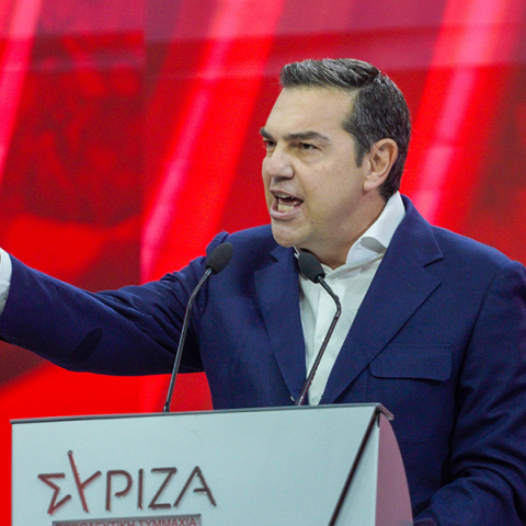 Ομιλία του Προέδρου του ΣΥΡΙΖΑ-ΠΣ, Αλέξη Τσίπρα, στο Δημοτικό Γυμναστήριο Περιστερίου Ανδρέας Παπανδρέου 