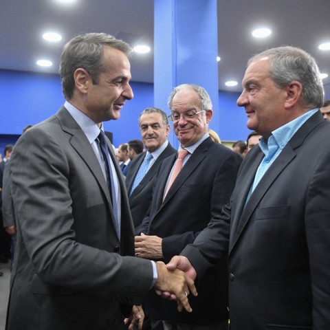 Κυριάκος Μητσοτάκης και Κώστας Καραμανλής