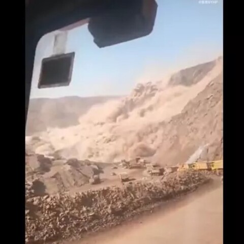 Η στιγμή της κατάρρευσης του ορυχείου στην Κίνα