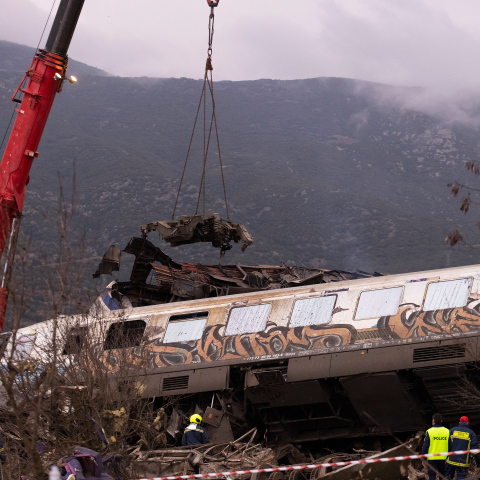 Σύγκρουση τρένων στα Τέμπη