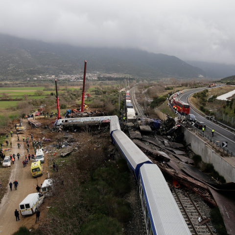 Σύγκρουση τρένων στα Τέμπη